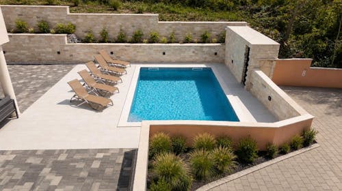 Noelia Pool Residence - Septembar u apartmanu u Novalji, Novalja, Hrvatska - 20.194 RSD - 2x noćenje u jednosobnom apartmanu (2+2) za 4 osobe, Korištenje spoljašnjeg bazena
